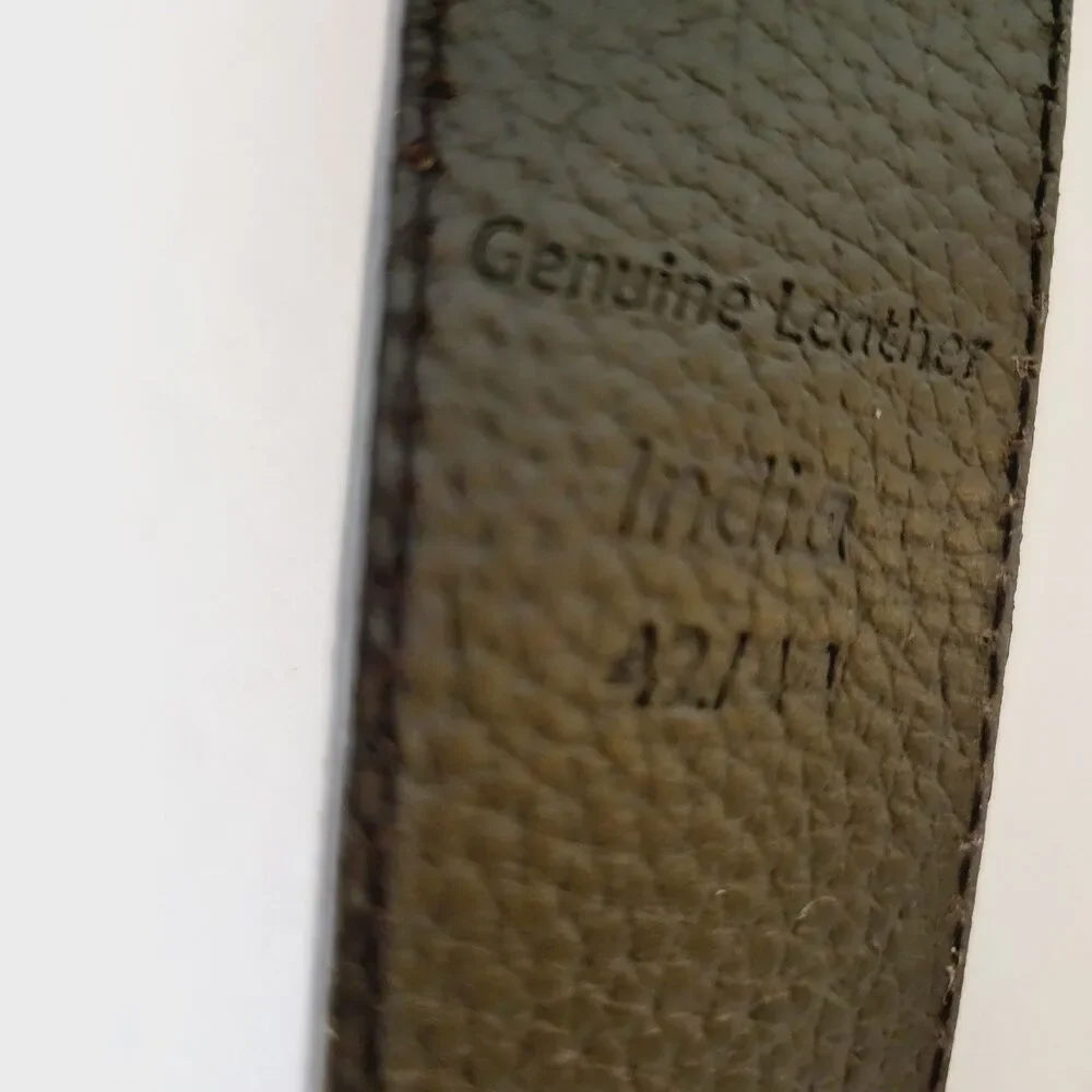 Timberland Genuine Leather Black Classic Casual Size 42/44 Mens Belt